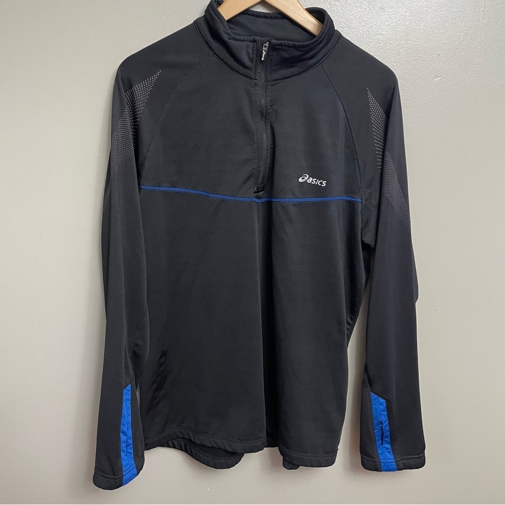 ASICS Mens Médium Long Sleeve Quarter Zip Pullover Jacket Top Workout running